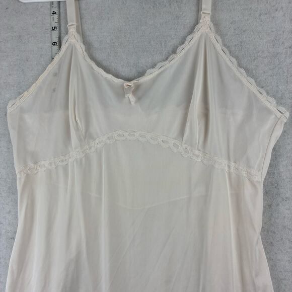 Vintage Ladies Nightgown Slip Dress Size 38 (Measured 34) Bridal Ivory Sexy READ - Picture 4 of 11